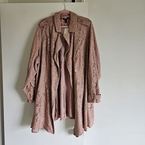 Dusky pink lace torrid jacket